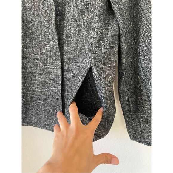 Eileen fisher cotton grey jacket size small - Picture 2 of 7